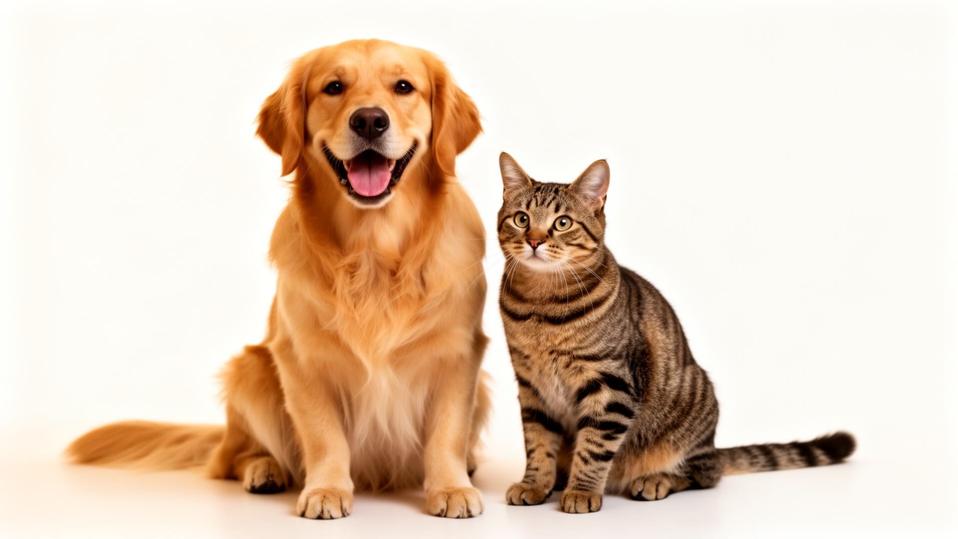 Cachorro e gato felizes na VetKin